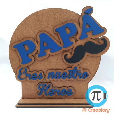 PLACA EN MDF DIA DEL PADRE